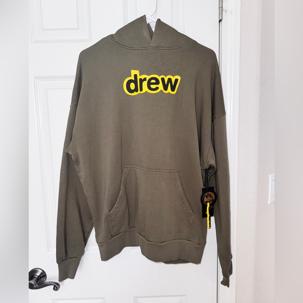 👍🏻 NWT Drew House Brown Olive Logo Hoodie